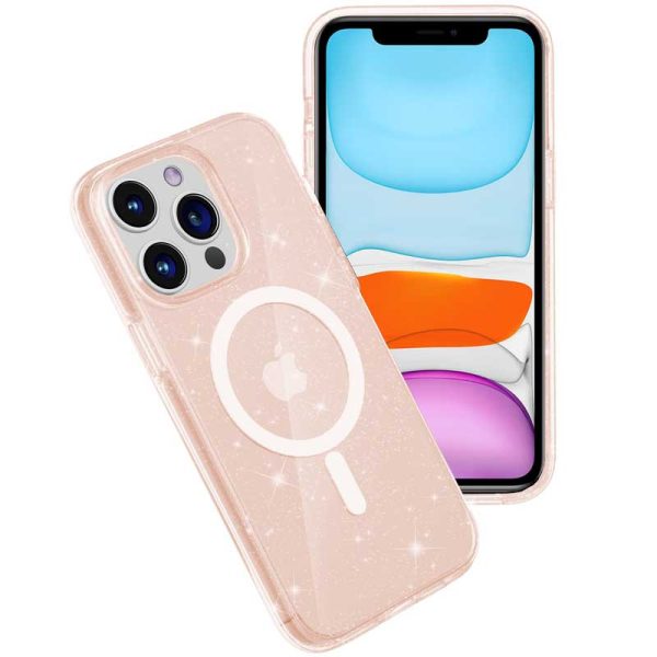 Чохол для iPhone 12 Pro / 12 Золотий TPU Galaxy Sparkle (MagFit) - Зображення 3