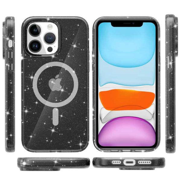Чохол для iPhone 12 Pro Max Чорний TPU Galaxy Sparkle (MagFit) - Зображення 2