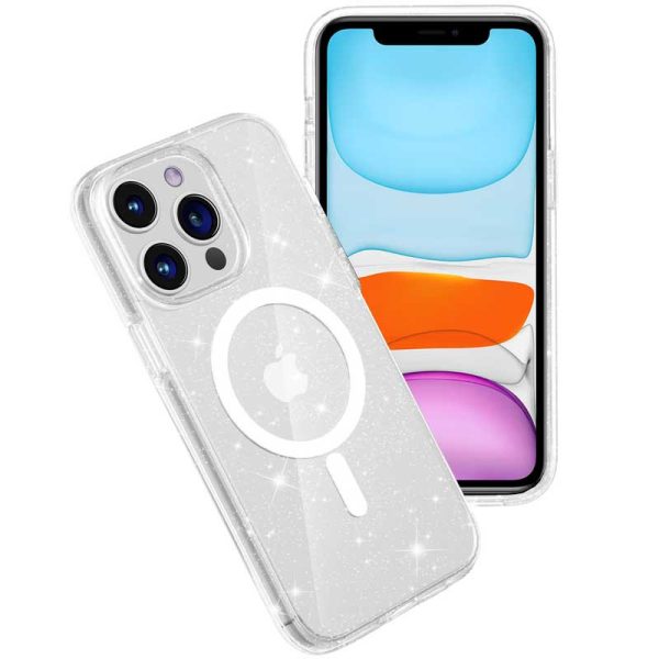 Чохол для iPhone 12 Pro Max Прозорий TPU Galaxy Sparkle (MagFit) - Зображення 3