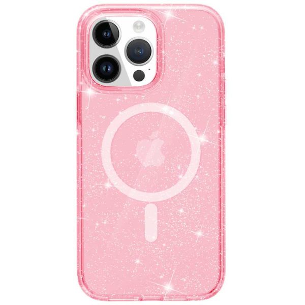 Чохол для iPhone 12 Pro Max Рожевий TPU Galaxy Sparkle (MagFit) - Зображення 4
