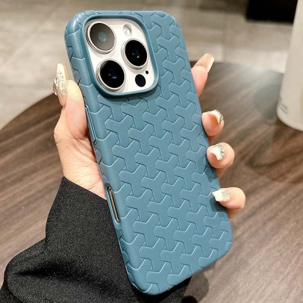 Чохол для iPhone 16 Pro Синій TPU Weaving - Зображення 2