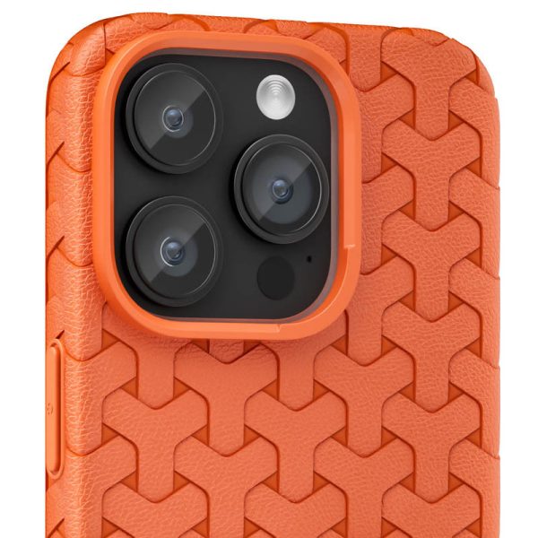 Чохол для iPhone 16 Pro Помаранчевий TPU Weaving - Зображення 2