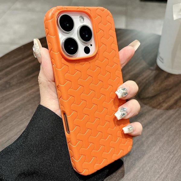 Чохол для iPhone 16 Pro Помаранчевий TPU Weaving - Зображення 4