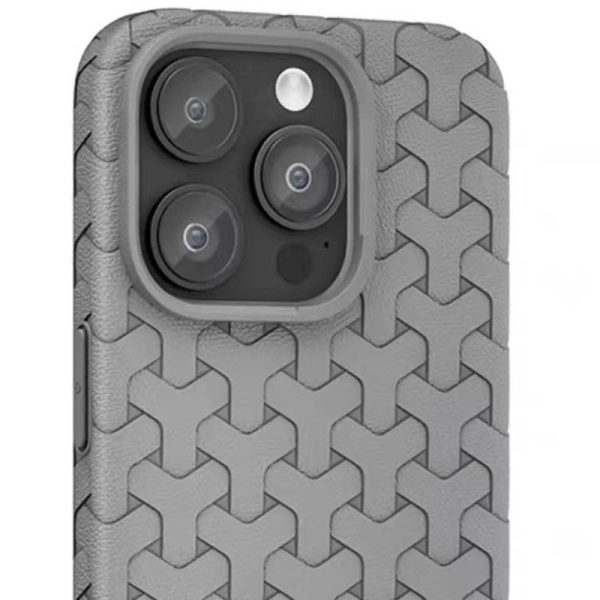 Чохол для iPhone 16 Pro Max Сірий TPU Weaving - Зображення 2
