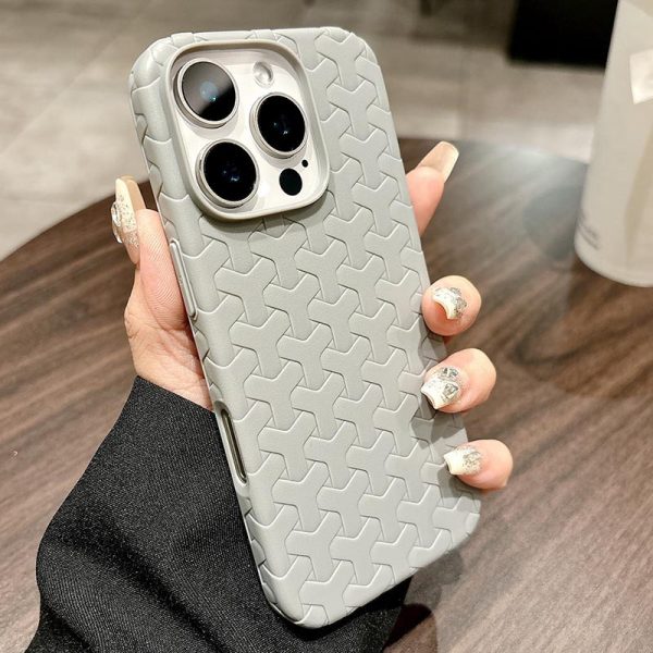 Чохол для iPhone 16 Pro Max Сірий TPU Weaving - Зображення 3