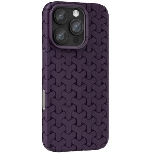 Чохол для iPhone 16 Pro Max Фіолетовий TPU Weaving
