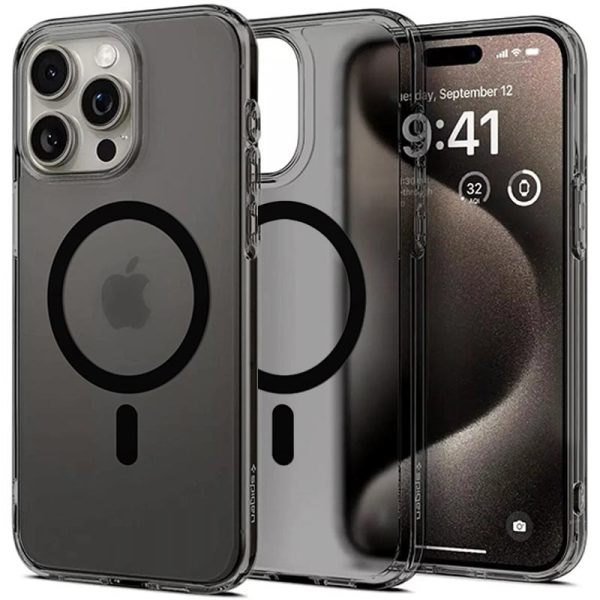 Чохол для iPhone 14 Pro Max Чорний SGP Чорний Матовий (MagFit)