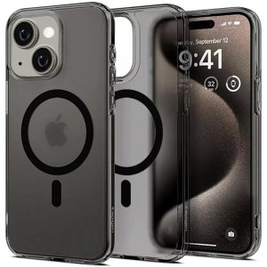 Чохол для iPhone 15 Чорний SGP Чорний Матовий (MagFit)