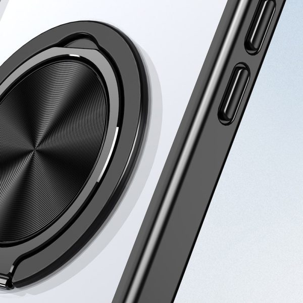 Чохол для iPhone 15 Pro Max Чорний Metal Ring with MagSafe - Зображення 3