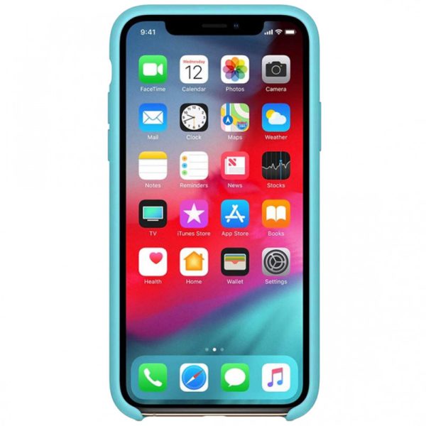Чохол для iPhone 11 Pro Блакитний Silicone Case without Logo - Зображення 2