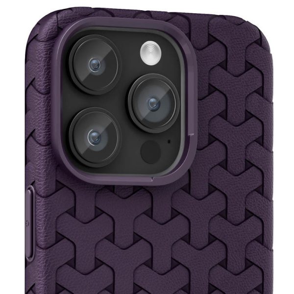 Чохол для iPhone 12 Pro Max Фіолетовий TPU Weaving - Зображення 2
