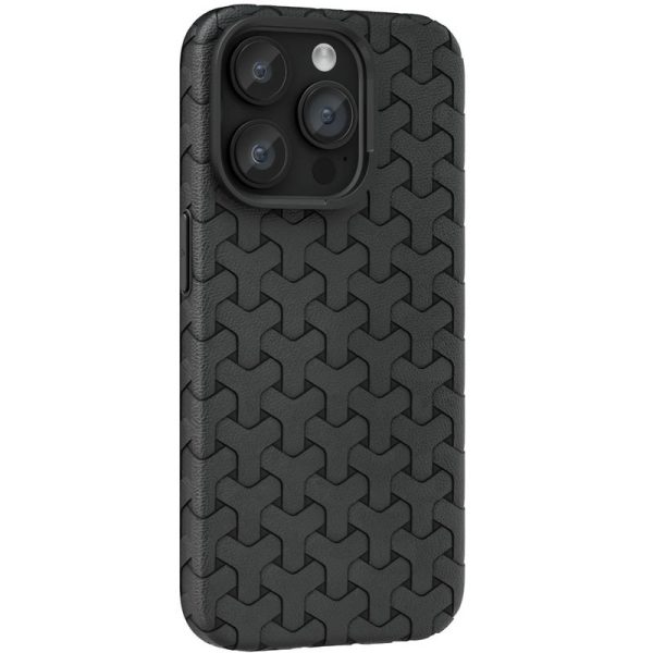 Чохол для iPhone 14 Pro Max Чорний TPU Weaving