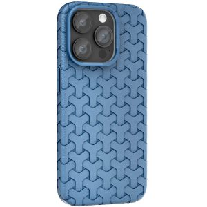 Чохол для iPhone 14 Pro Max Синій TPU Weaving