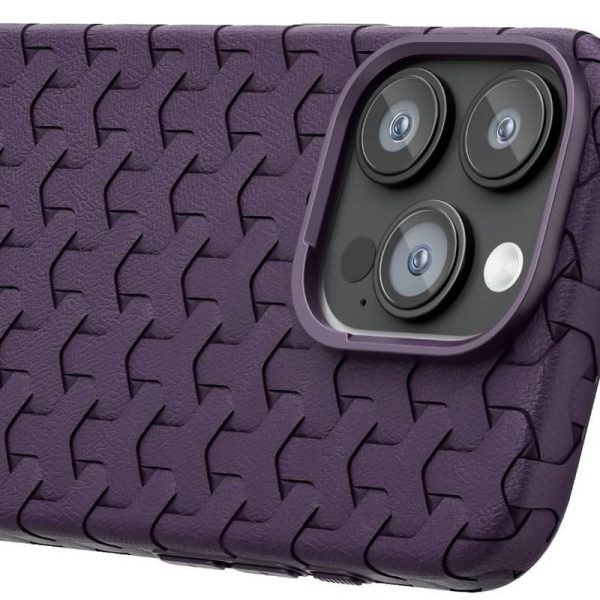 Чохол для iPhone 14 Pro Max Фіолетовий TPU Weaving - Зображення 3