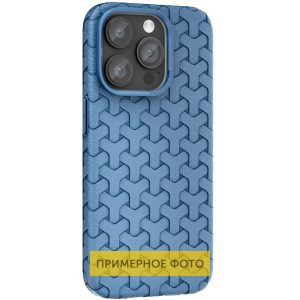 Чохол для iPhone 15 Синій TPU Weaving