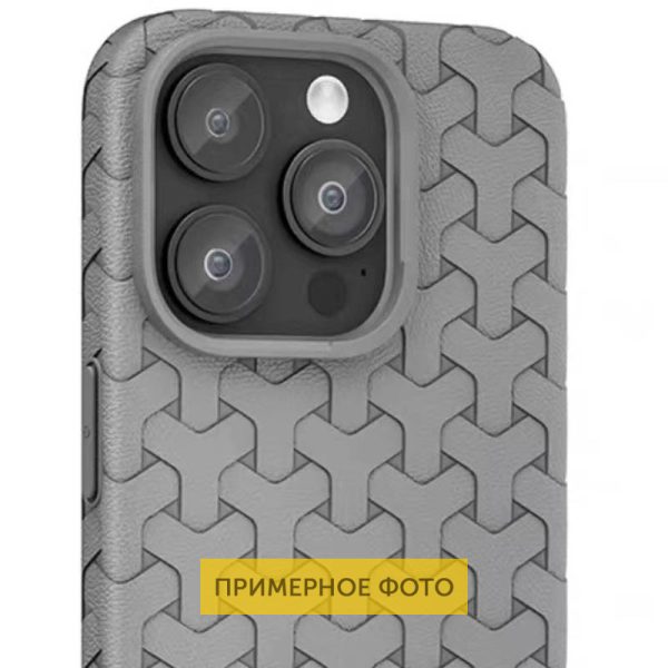 Чохол для iPhone 15 Сірий TPU Weaving - Зображення 2
