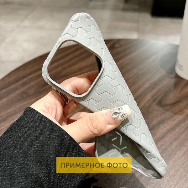 Чохол для iPhone 15 Сірий TPU Weaving - Зображення 3