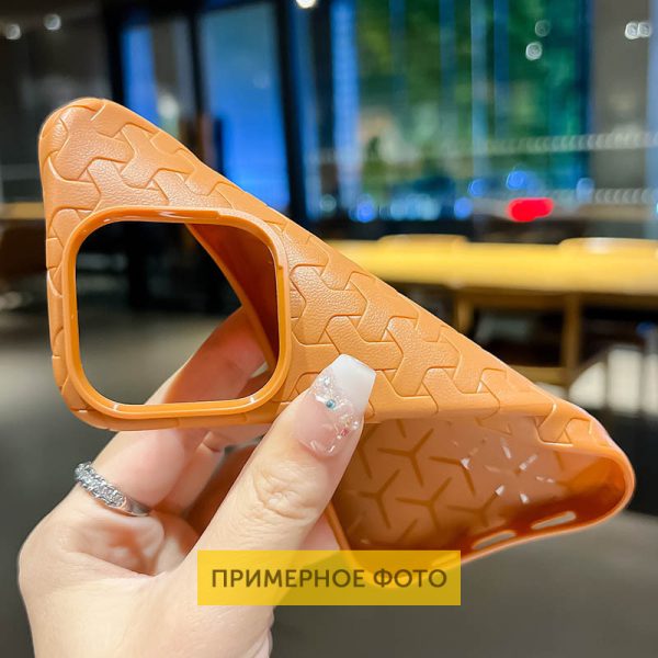 Чохол для iPhone 15 Помаранчевий TPU Weaving - Зображення 3