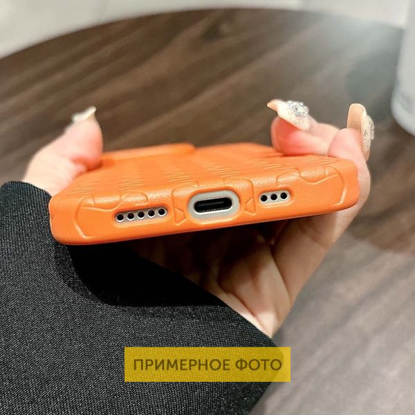 Чохол для iPhone 15 Помаранчевий TPU Weaving - Зображення 4