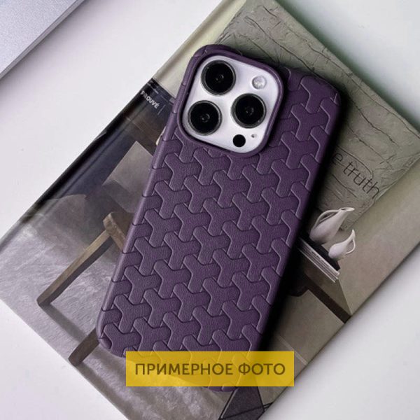 Чохол для iPhone 15 Фіолетовий TPU Weaving - Зображення 3