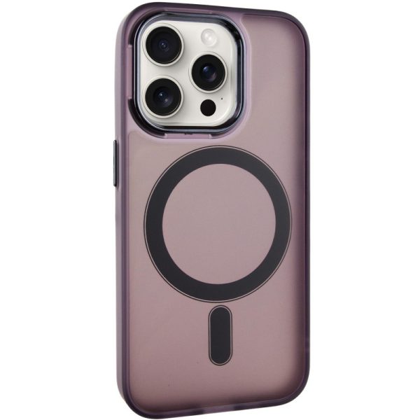 Чохол для iPhone 14 Pro Max Фіолетовий TPU+PC Lily with MagSafe