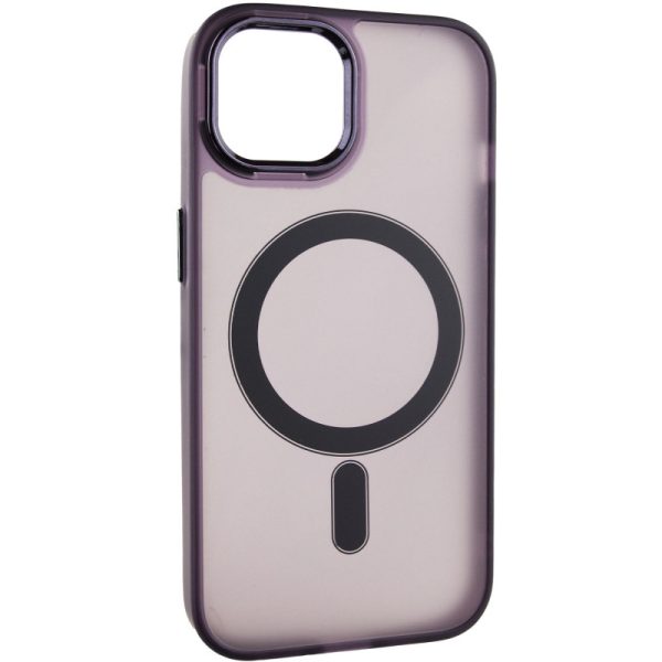 Чохол для iPhone 15 Фіолетовий TPU+PC Lily with MagSafe - Зображення 2