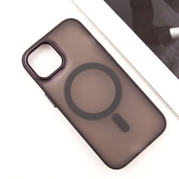 Чохол для iPhone 15 Фіолетовий TPU+PC Lily with MagSafe - Зображення 3