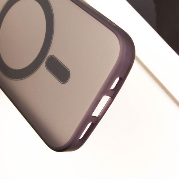 Чохол для iPhone 15 Фіолетовий TPU+PC Lily with MagSafe - Зображення 8