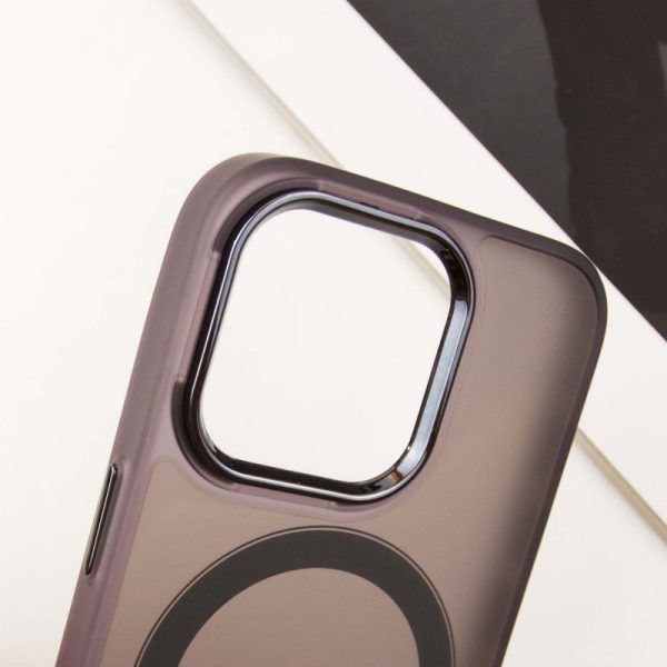 Чохол для iPhone 15 Pro Max Фіолетовий TPU+PC Lily with MagSafe - Зображення 5