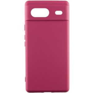 Чохол для Google Pixel 7 Бордовий Silicone Cover Lakshmi (A)
