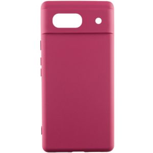 Чохол для Google Pixel 7a Бордовий Silicone Cover Lakshmi (A)