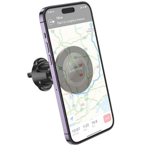 Автотримач Borofone BH90 Ring magnetic (air outlet) - Зображення 2