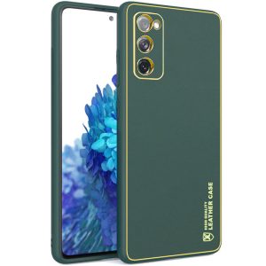 Шкіряний чохол для Samsung Galaxy S20 FE Зелений Xshield