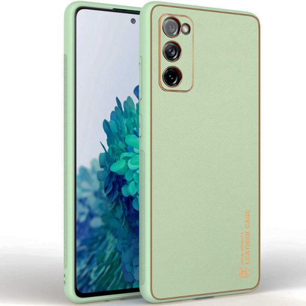 Шкіряний чохол для Samsung Galaxy S20 FE Зелений Xshield