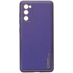 Шкіряний чохол для Samsung Galaxy S20 FE Фіолетовий Xshield