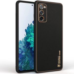 Шкіряний чохол для Samsung Galaxy S20 FE Чорний Xshield