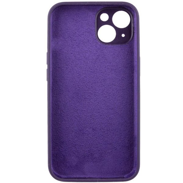 Чохол для iPhone 15 Plus Фіолетовий Silicone Case Full Camera Protective NO LOGO - Зображення 4