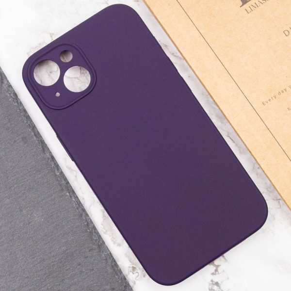 Чохол для iPhone 15 Plus Фіолетовий Silicone Case Full Camera Protective NO LOGO - Зображення 6