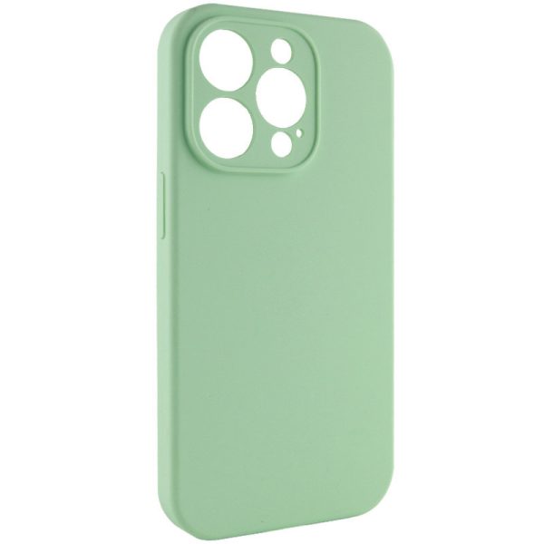 Чохол для iPhone 15 Pro Зелений Silicone Case Full Camera Protective NO LOGO - Зображення 2