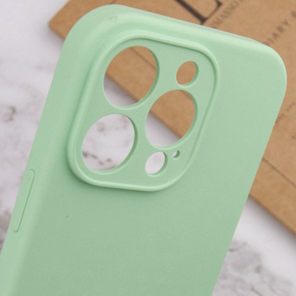Чохол для iPhone 15 Pro Зелений Silicone Case Full Camera Protective NO LOGO - Зображення 6