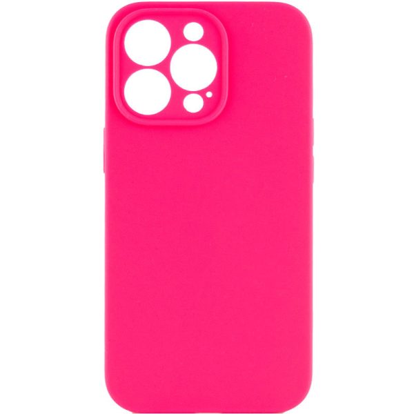 Чохол для iPhone 15 Pro Рожевий Silicone Case Full Camera Protective NO LOGO