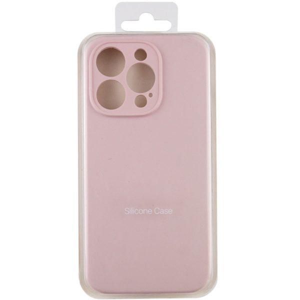 Чохол для iPhone 15 Pro Рожевий Silicone Case Full Camera Protective NO LOGO - Зображення 7