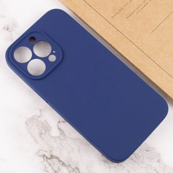 Чохол для iPhone 15 Pro Синій Silicone Case Full Camera Protective NO LOGO - Зображення 3