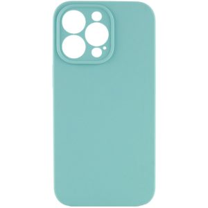 Чохол для iPhone 15 Pro Max Бірюзовий Silicone Case Full Camera Protective NO LOGO