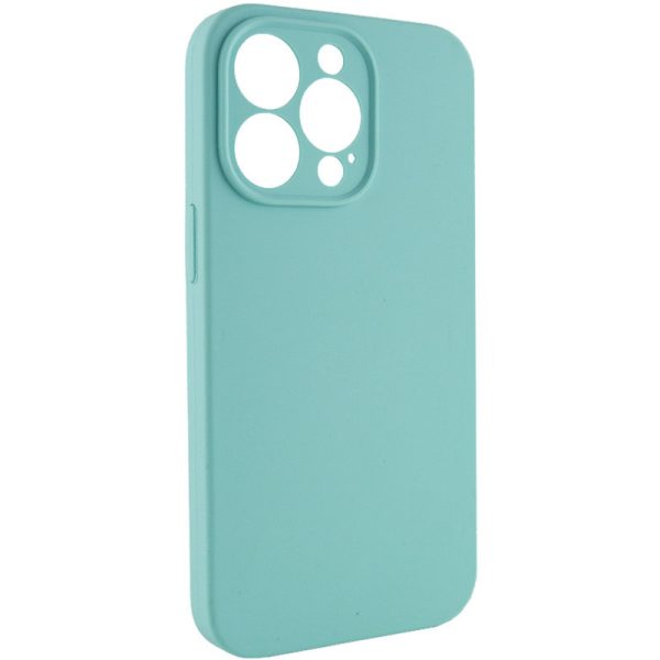 Чохол для iPhone 15 Pro Max Бірюзовий Silicone Case Full Camera Protective NO LOGO - Зображення 2