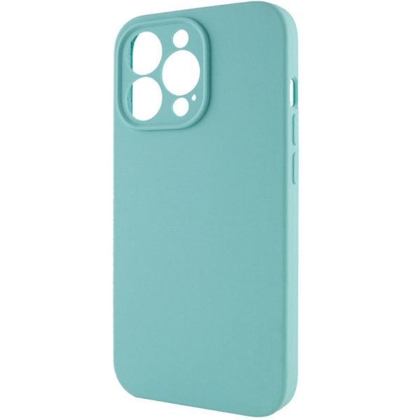 Чохол для iPhone 15 Pro Max Бірюзовий Silicone Case Full Camera Protective NO LOGO - Зображення 3