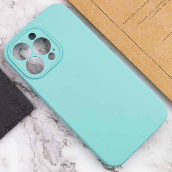Чохол для iPhone 15 Pro Max Бірюзовий Silicone Case Full Camera Protective NO LOGO - Зображення 5