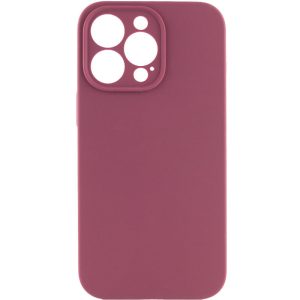 Чохол для iPhone 15 Pro Max Бордовий Silicone Case Full Camera Protective NO LOGO
