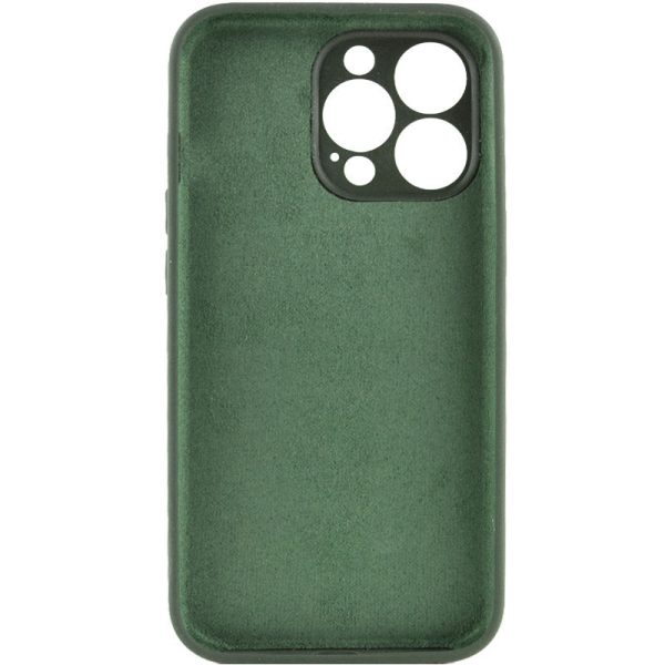 Чохол для iPhone 15 Pro Max Зелений Silicone Case Full Camera Protective NO LOGO - Зображення 2