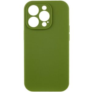 Чохол для iPhone 15 Pro Max Зелений Silicone Case Full Camera Protective NO LOGO